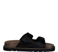 Tamaris Damen Sandaletten, Frauen Sandalen,Sommerschuhe,Freizeitschuhe,offene Schuhe,Strandschuhe,Sommersandalen,bequem,Black Leather,40 EU