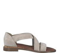 Tamaris Damen Sandaletten, Frauen Sandalen,Sommerschuhe,Freizeitschuhe,offene Schuhe,Strandschuhe,Sommersandalen,bequem,flach,Ivory,40 EU