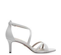 Tamaris Damen Sandaletten, Frauen Sandalen,Strandschuhe,high Heels,Stilettos,offene Absatzschuhe,hoher Absatz,Sommerschuhe,White,41 EU
