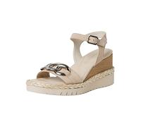 Tamaris Damen Sandaletten, Frauen Sandalen,TOUCHit-Fußbett,Freizeitschuhe,offene Schuhe,Strandschuhe,high Heels,Stilettos,Ivory,36 EU
