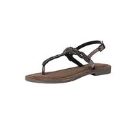 Tamaris Damen Sandaletten, Frauen Sandalen,TOUCHit-Fußbett,offene Schuhe,Sommersandalen,bequem,flach,Sommerschuhe,Strandschuhe,Pewter,37 EU