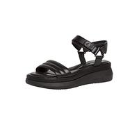 Tamaris Damen Sandaletten, Frauen Sandalen,TOUCHit-Fußbett,offene Schuhe,Strandschuhe,Riemchensandalen,elegant,Leichter Absatz,Black,37 EU