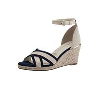 Tamaris Damen Sandaletten, Frauen Sandalen,TOUCHit-Fußbett,offene Schuhe,Strandschuhe,Riemchensandalen,elegant,Leichter Absatz,Navy,39 EU