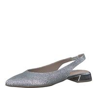Tamaris Damen Sandaletten, Frauen Sandalen,TOUCHit-Fußbett,Sommersandalen,bequem,flach,Sommerschuhe,Freizeitschuhe,Strandschuhe,Silver,36 EU