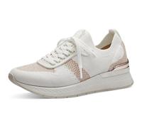 Tamaris Damen Strick-Sneaker Weiß/Roségold