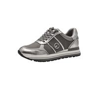 Plateausneaker TAMARIS Gr. 36, grau (grau kombiniert) Damen Schuhe Sneaker Freizeitschuh, Halbschuh, Schnürschuh in veganer Verarbeitung (76149326-36)