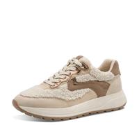 Tamaris Damen-Schnürer Beige Suede Größe 40