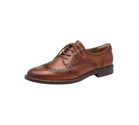 Tamaris Damen Schnürer flach, braun (Cognac), 38