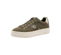 Tamaris Plateausneaker Schnürer 23770600001 Damen Nubukleder/Lederimitat Oliv Gr. 40