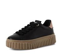 Tamaris Damen Schnürer Leder schwarz 41