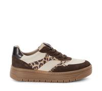 Tamaris Damenschuhe Sportliche Schnürer MOCCA/LEOPARD MOCCA - Gr. - 40
