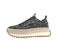 Plateausneaker TAMARIS, Damen, Gr. 39, schwarz snake, Textil, Synthetik, Reptilienprägung, modisch, Schuhe, Halbschuh, Schnürschuh, Trendschuh im Snake-Look (48005354-39) schwarz snake