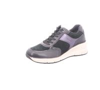 Tamaris Damen-Schnürhalbschuh Blau-Schwarz-Weiß 42