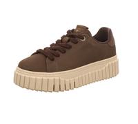 Tamaris Damen-Schnürhalbschuh Braun-Beige 40