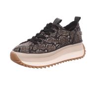 Tamaris Damen-Schnürhalbschuh Snake-Schwarz-Mehrfarbig 38
