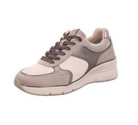 Tamaris Damen-Schnürhalbschuh Taupe-Beige-Grau 37