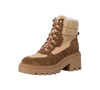 Tamaris Damen Schnürstiefel touch it – gefüttert, Blockabsatz, Braun, Größe 40