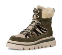 Tamaris Damen Schnürstiefel gefüttert Keilabsatz Winter; OLIVE COMBINED/grün; 37 EU