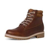 Tamaris Damen Schnürstiefel gefüttert Leder Blockabsatz Winter; BROWN/braun; 36 EU