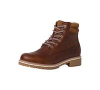 Tamaris Damen Schnürstiefel gefüttert Leder Blockabsatz Winter; BROWN/braun; 38 EU