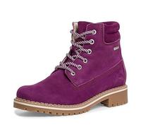 Tamaris Damen Schnürstiefel gefüttert Leder Blockabsatz Winter; PURPLE/lila; 39 EU