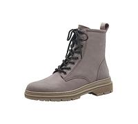Tamaris Damen Schnürstiefel Leder Taupe/Beige Größe 37