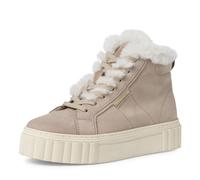 Tamaris Damen Schnürstiefel Leder Winter gefüttert; TAUPE/beige; 41 EU