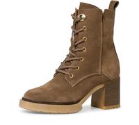 Tamaris Schnürstiefel 1-25279-41 Damen Leder Blockabsatz Cigar Braun Größe 39