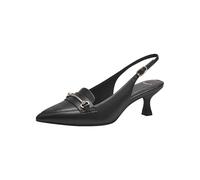 Tamaris Damen Sling Leder Stilettoabsatz; Black/schwarz; 39 EU
