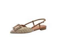 Tamaris Damen Sling Pump mit Blockabsatz, beige, 37 EU