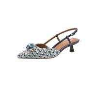 Tamaris Damen Sling Pump mit Stilettoabsatz, blau, 40 EU