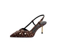 Tamaris Damen Sling Pump mit Stilettoabsatz, braun, 39 EU