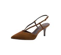 Tamaris Damen Sling Pump mit Stilettoabsatz Leder, braun, 40 EU