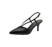 Tamaris Damen Sling Pump mit Stilettoabsatz Leder, schwarz, 39 EU