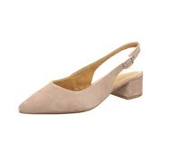 Tamaris Damen Sling Pump mit Blockabsatz Leder, beige, 40 EU