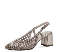 Tamaris Damen Sling Vegan Blockabsatz; Light Gold/metallic; 39