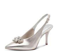 Tamaris Damen Slingpumps spitz mit Strass und Stiletto-Absatz 1-29604-46