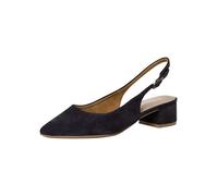 Tamaris Damen Sling-Pumps 601 Leder Blockabsatz Blau Größe 37 EU