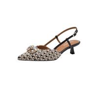 Tamaris Damen-Slingpumps BLACK COMB schwarz mit Stilettoabsatz Größe 39