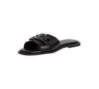 Tamaris Damen Slipper, Frauen Slip On,Mokassins,Halbschuhe,Slip-ons,Slides,Schlupfschuhe,schluepfschuhe,Loafer,elegant,Black Leather,37 EU