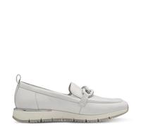 Tamaris Damen Slipper, Frauen Slip On,Wechselfußbett,Slides,Schlupfschuhe,schluepfschuhe,Loafer,Slip-ons,Freizeitschuhe,White Leather,40 EU