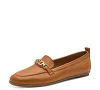 Tamaris Damen Slipper, Frauen Slipper, Mokassins,rot,rosa,atmungs-aktiv,bequem,bequemlichkeit,breit,daempfung,elegant,breite,nut,Cognac,41 EU