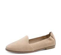 Tamaris Damen Klassische Ballerinas, Frauen Flats,Comfort Lining,TOUCHit-Fußbett,Slip-ons,klassisch elegant,Ballerinen,Taupe,37 EU