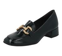 Slipper TAMARIS, Damen, Gr. 38, dunkelgrün, Lacksynthetik, unifarben, Schuhe, Blockabsatz, Pumps, Businessschuh mit modischer Zierspange (72622901-38) dunkelgrün