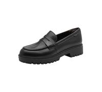 Tamaris Leder-Mokassins in Schwarz - Größe 37 | Damen Schuhe Halbschuhe
