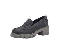 Tamaris Damen Slipper Leder bequem; Dark Grey, EU 40