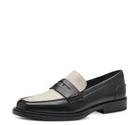Tamaris Damen Slipper Leder; Black Combined/schwarz; 40 EU
