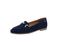 Tamaris Damen Slipper Leder, blau, 41 EU