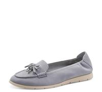 Tamaris Damen Slipper Leder, blau, 42 EU
