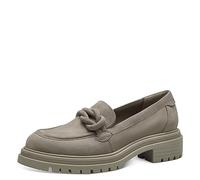 Tamaris Damen Slipper Leder; Taupe/beige; 39 EU